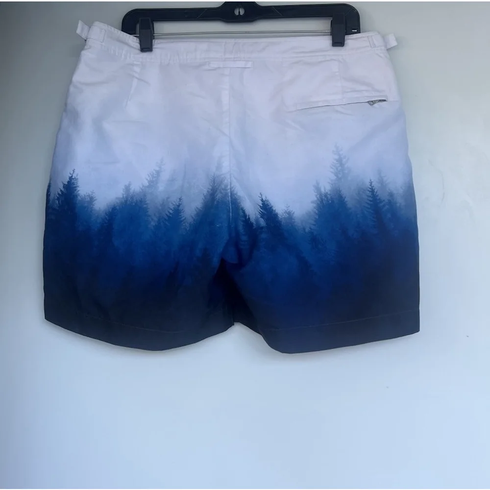 Orlebar Brown Bulldog Classic Swim Shorts 33 Blue Ombre Forest Lined OB Classic